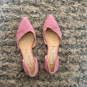 Elegant Pink Suede Women's Loafers